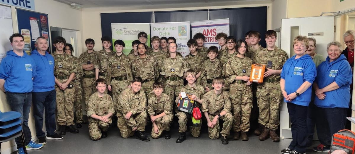 Weston Air Cadets Trained in Life-Saving CPR and Defibrillator Skills