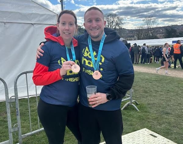 Jake & Kirsty Conquer Bath Half Marathon to Fund Life-Saving Defibrillators
