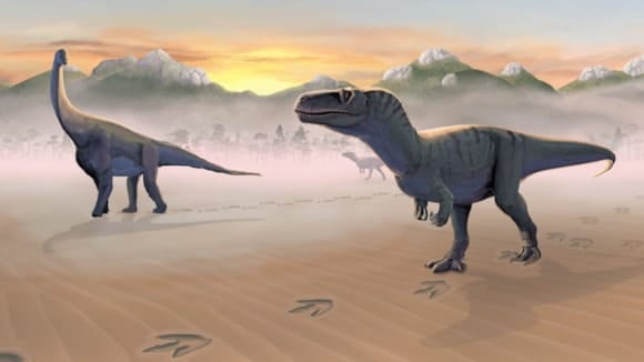 Footprints Reveal T. Rex Ancestors Mingled on Scottish Island