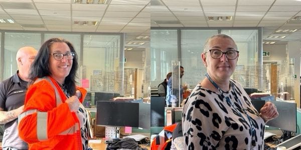 Close Shave for Danni After Firefighter Visit