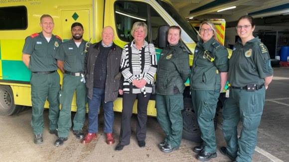 Grandad Reunites With London Ambulance Crews Who Saved His Life in Time for Christmas