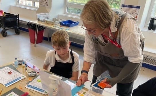 Year 6 Pupils Shine in Glass Workshop Ahead of Festival