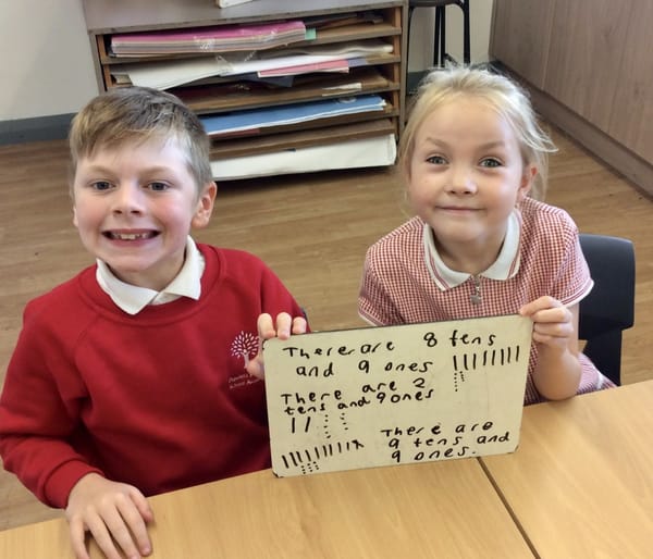 Maths buzz for eager pupils at start of new term in picturesque primary