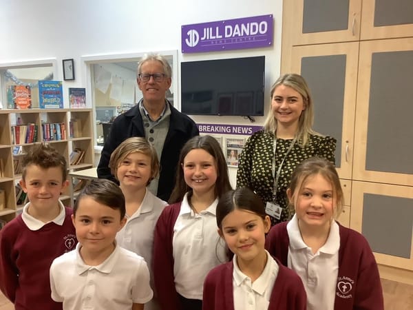 New Year cheer as 30 new Jill Dando Journalists begin writing good news stories after visit by Nigel Dando 