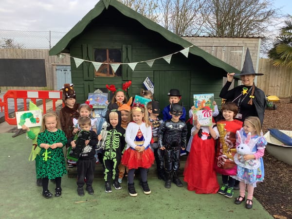 Metamorphosis into beautiful butterfly at Busy Bees to celebrate World Book Day